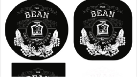 Bean coffe roastry logo design