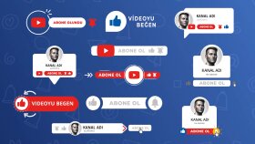 Ben, bu tarz YouTube abone ol animasyonu yapabilirim