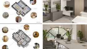 Ofis İç Mekân Tasarımı ve 3D Render Çalışması