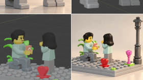 Evlilik Teklifi Sahnesi (3D Baskıya Hazır)