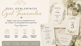 düğün,nişan ve özel davetlerinizin tasarımlarını yapabilirim