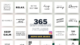 Instagram için 365 adet motivasyonel içerik
