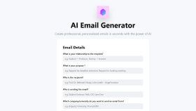 AI Email Generator – Professional & Personalized Emails