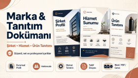 marka ve hizmet tanıtım dokümanı hazırlarım