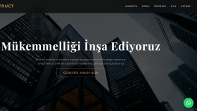 İnşaat & Mimarlık Firmaları İçin Kurumsal Proje Tanıtım Site