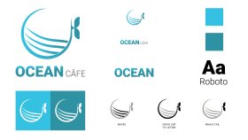 Ocean Cafe Logo Çalışması