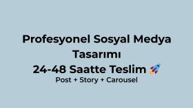 profesyonel sosyal medya gönderi ve hikaye tasarımı yaparım