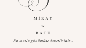Minimal & Modern Davetiye