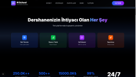 Muhasebe uygulaması tanıtımı için interaktif websitesi