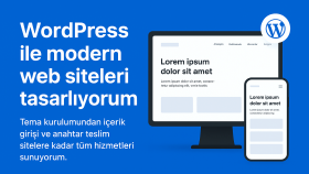 WordPress ile hızlı ve modern web siteleri tasarlayabilirim