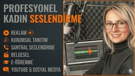 Türkçe ve İngilizce profesyonel seslendirme yapıyorum