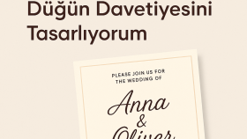 hayalinizdeki düğün davetiyesini tasarlıyorum