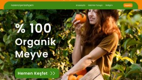 Narenciye Bahçem – Organik Meyve Satışına Özel Landing Page 