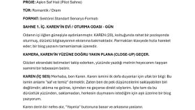 kısa film, dizi ve dijital projeler için senaryo yazarım