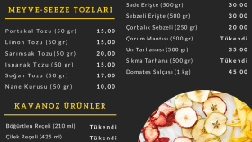 Fiyat Listesi Postu