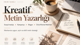 markanız için kreatif ve etkili metinler yazabilirim