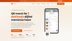 GurmeQR Yazılımı Tanıtım Web Sitesi