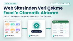 Trendyol ve Hepsiburada’dan veri çekip Excel’e yazarım