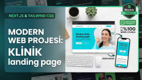 Next.js & Tailwind CSS ile Klinik Landing Page Tasarımı