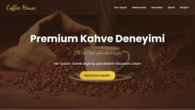 Mobil Uyumlu Kahve Dükkanı Web Sitesi – Modern Tasarım