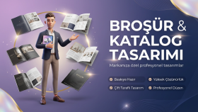 markanıza özel broşür ve katalog tasarımı hazırlarım