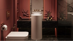 Klasik & Modern Stil Kombinasyonunda Banyo — 3D Görselleştirme Projesi
