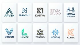 modern ve bol alternatifli logo tasarımı yapıyorum