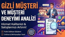 işletmeniz için gizli müşteri ve hizmet analizi yaparım