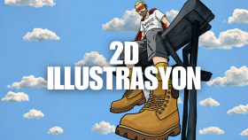 size özel 2D illüstrasyon çiziyorum