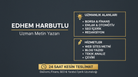 metin yazarlığı yaparım