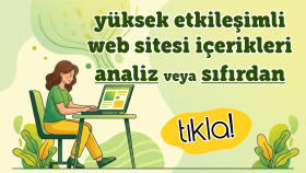 web sitesi içeriklerini optimize eder, yazar ve düzenlerim