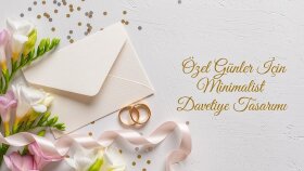 Özel Günler İçin Minimalist Davetiye Tasarımı