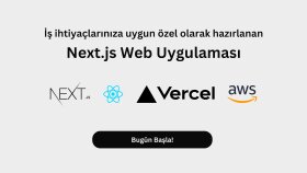 Next.js web uygulaması geliştiririm