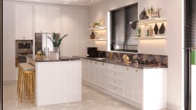Mutfak tasarım 3d modelleme render