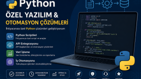Python ile özel yazılım ve otomasyon çözümleri geliştiririm