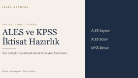ALES ve KPSS iktisat hazırlık dersi veririm