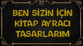 sizin yüksek kalitede kitap ayracı tasarlarım