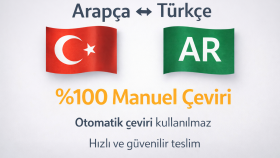 Arapça–Türkçe metinleri %100 manuel ve doğru çeviririm