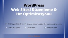 WordPress web sitesi düzenleme & hız optimizasyonu yaparım