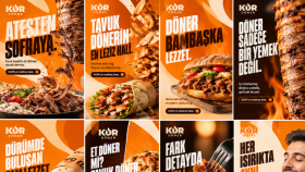 Kor Döner sosyal medya tasarımı