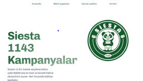 Coffe tanıtım web sitesi