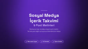 markanıza özel aylık içerik takvimi ve metinleri hazırlarım