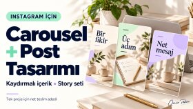 Instagram carousel ve post tasarımı yaparım