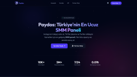 Paydos SMM Paneli ve Admin Yönetim Paneli Geliştirme