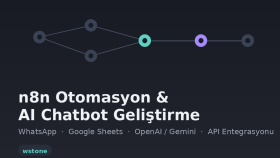 n8n ile otomasyon ve yapay zeka chatbotu kuruyorum