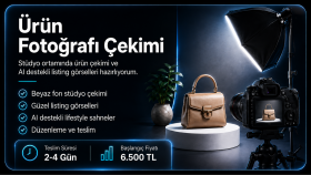 e-ticaret için profesyonel ürün fotoğrafları çekerim