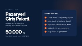 hosting dahil C2C pazaryeri sitenizi kurabilirim