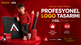 markanız için modern ve akılda kalıcı logo tasarlarım
