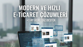 profesyonel e-ticaret sitesi tasarlar 1 ay destek veririm