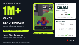 Roblox ve Minecraft videolarınızı dinamik şekilde kurgularım